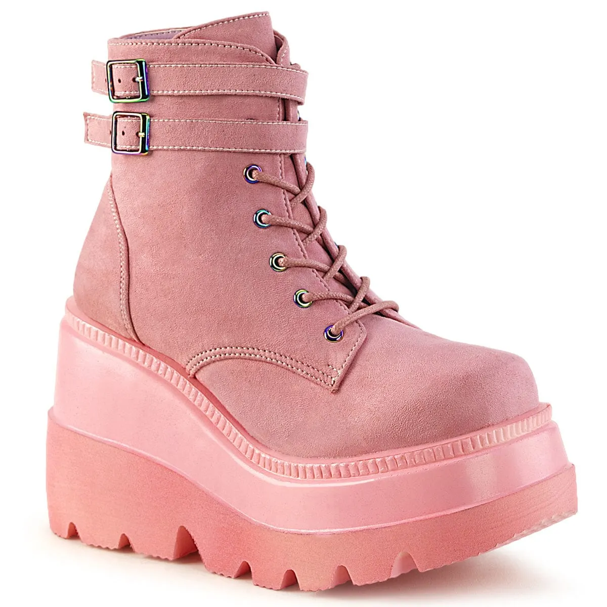 SHAKER-52 Baby Pink Vegan Suede Strong Grip