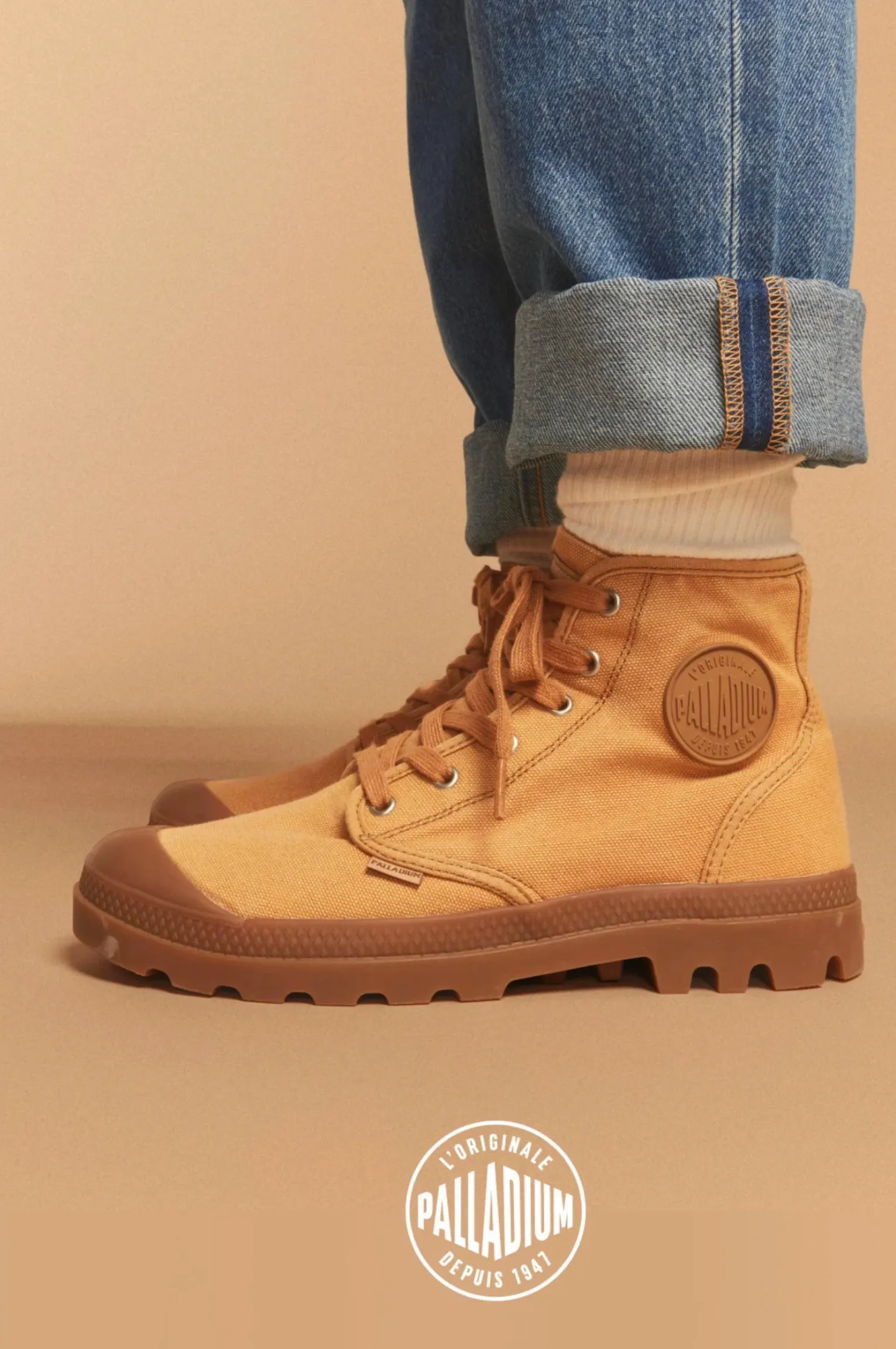 Clean Cut Pampa Hi Boot in Woodlin from Palladium