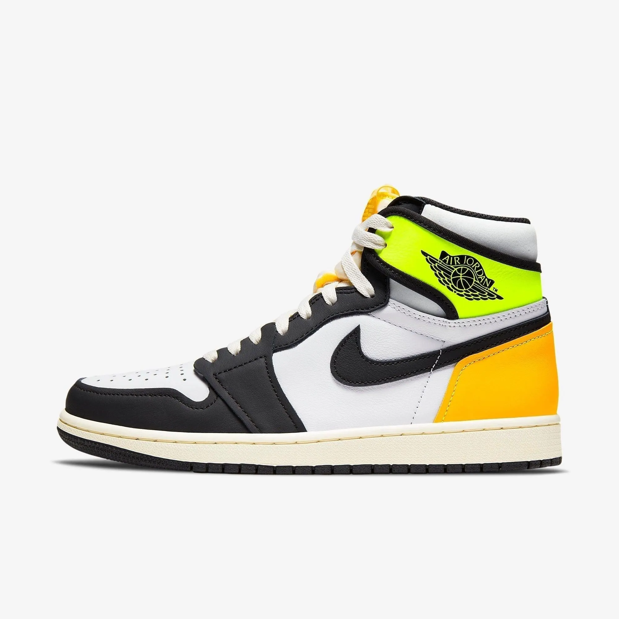(Men's) Air Jordan 1 Retro High OG 'Volt / Gold' (2021) 555088-118 Easy Clean Surface