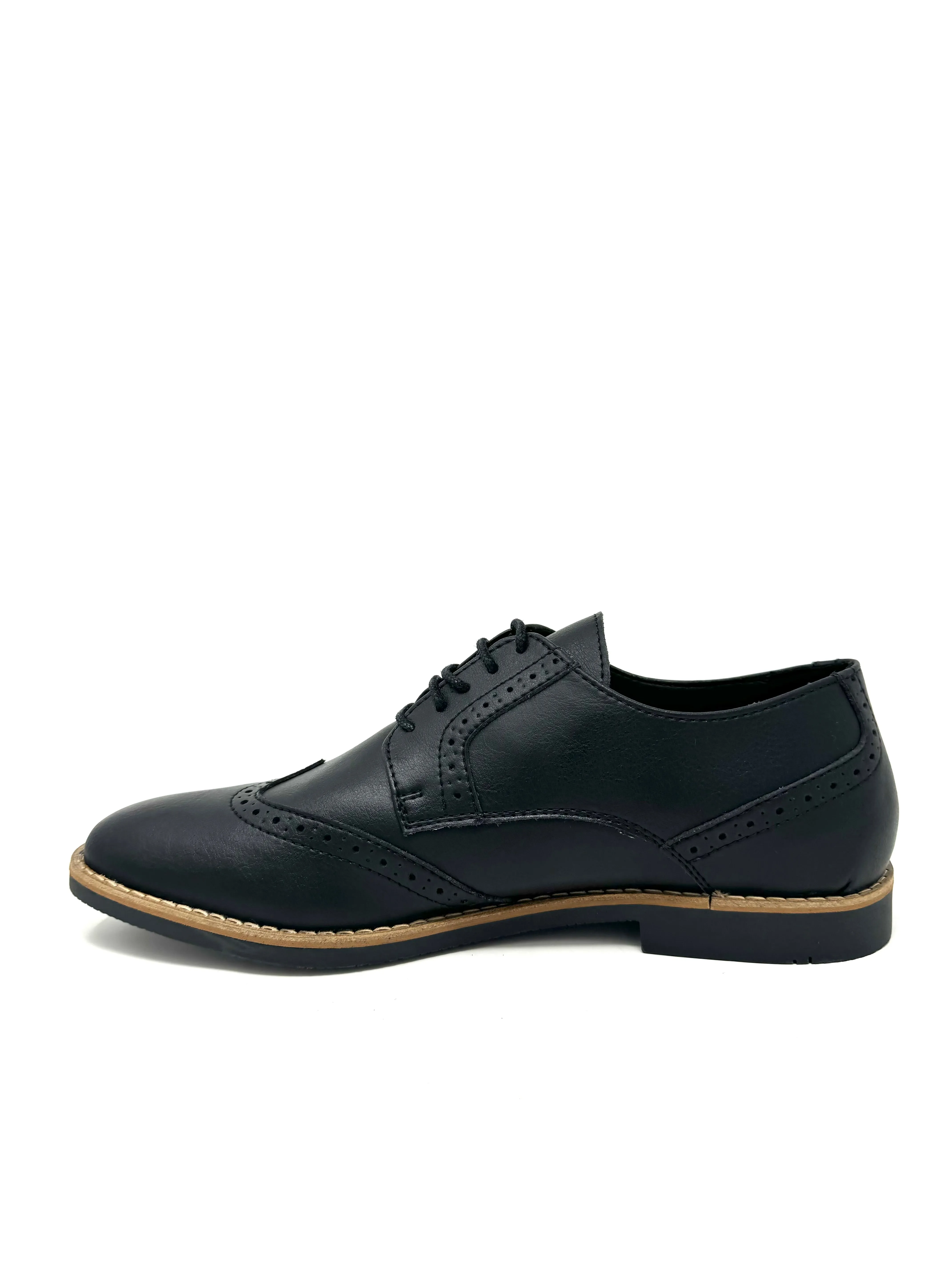 Ethan Brogue in Black from Novacas Power Steps