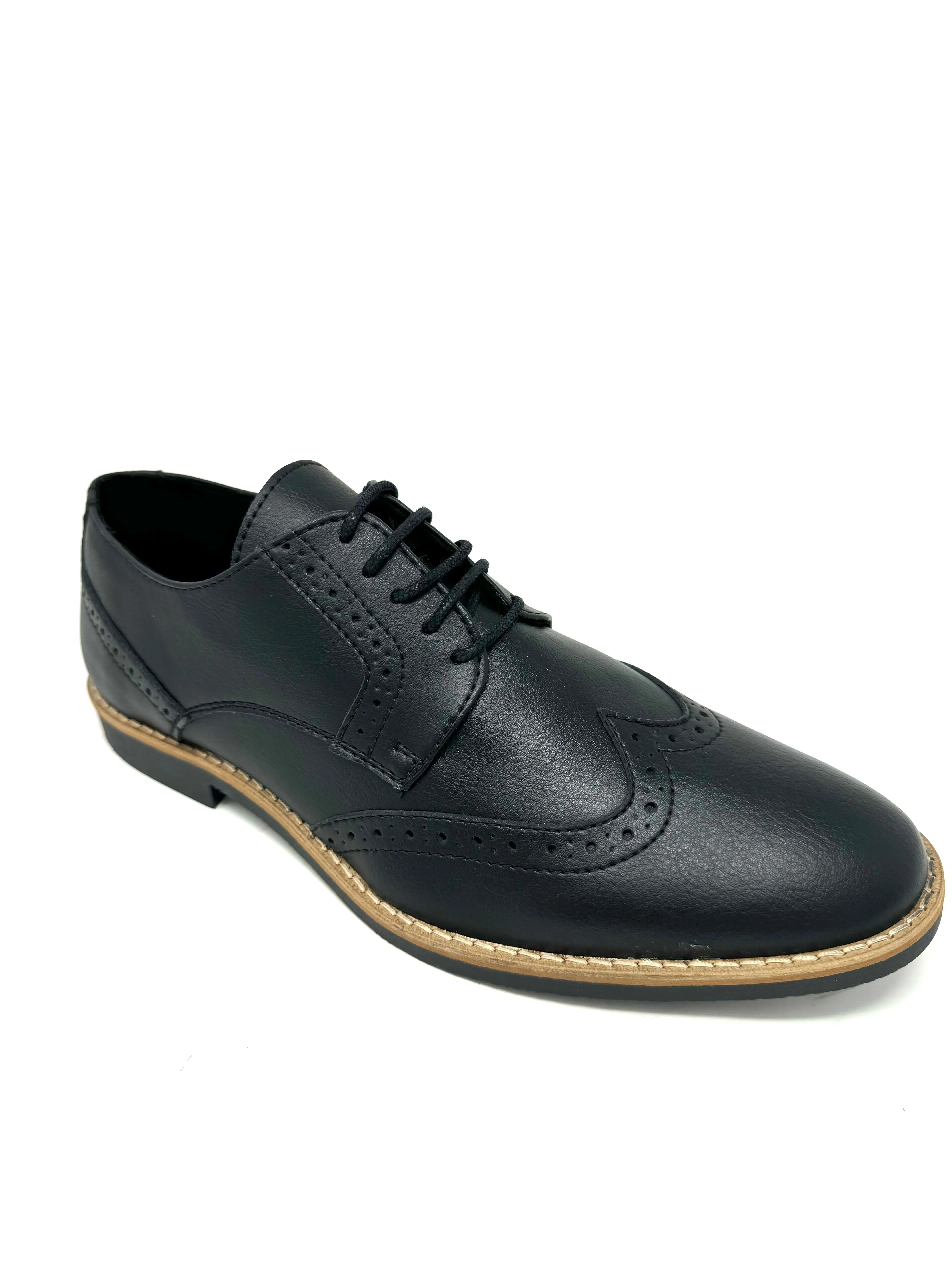 Sure Step Ethan Brogue in Black from Novacas