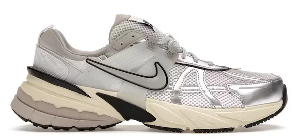 Nike V2K Run Summit White Metallic Silver (Women's) Velvet Rich Feather Light Modern Commuters