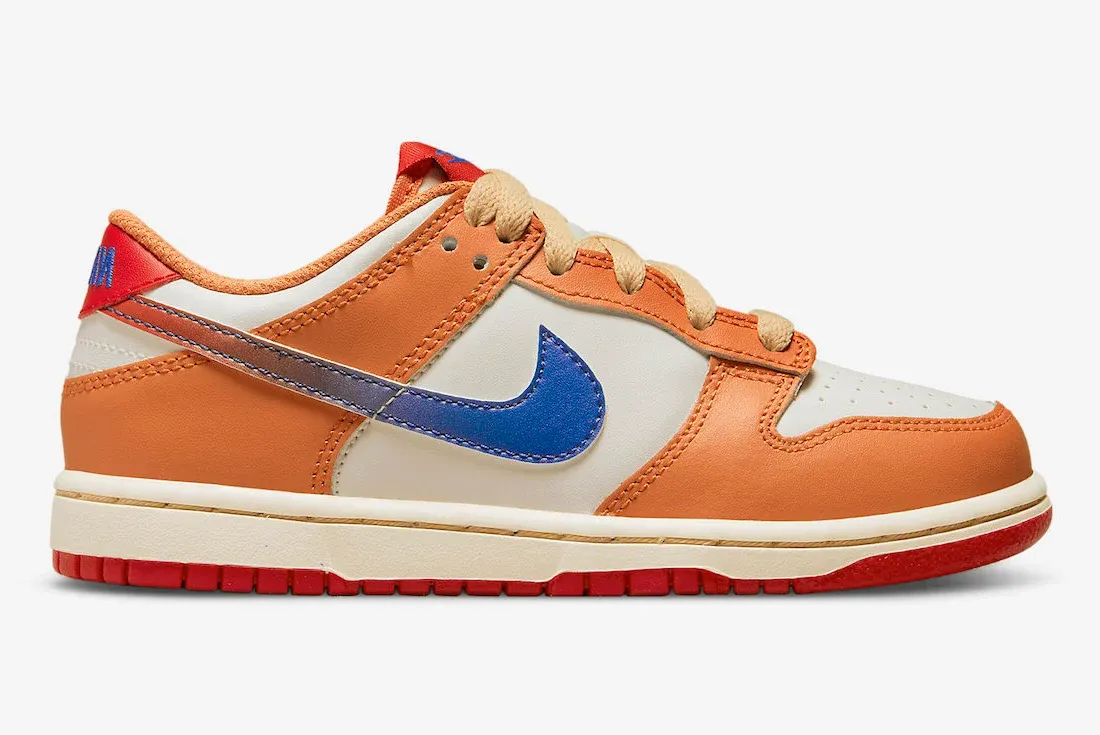 Nike Dunk Low Orange Blue Elastic Multi Purpose