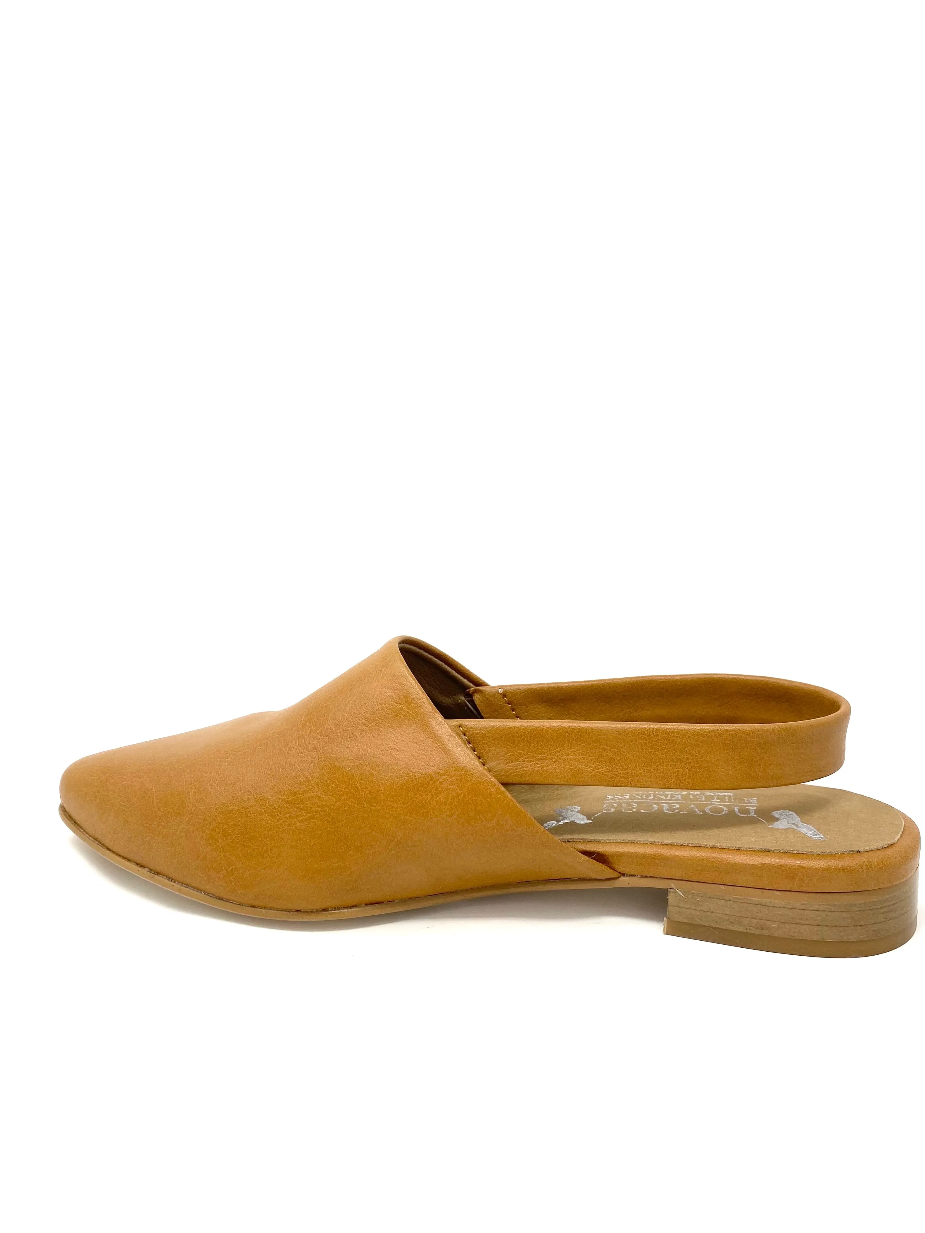 Cold Tone Field Fast Bianca Mule in Camel from Novacas