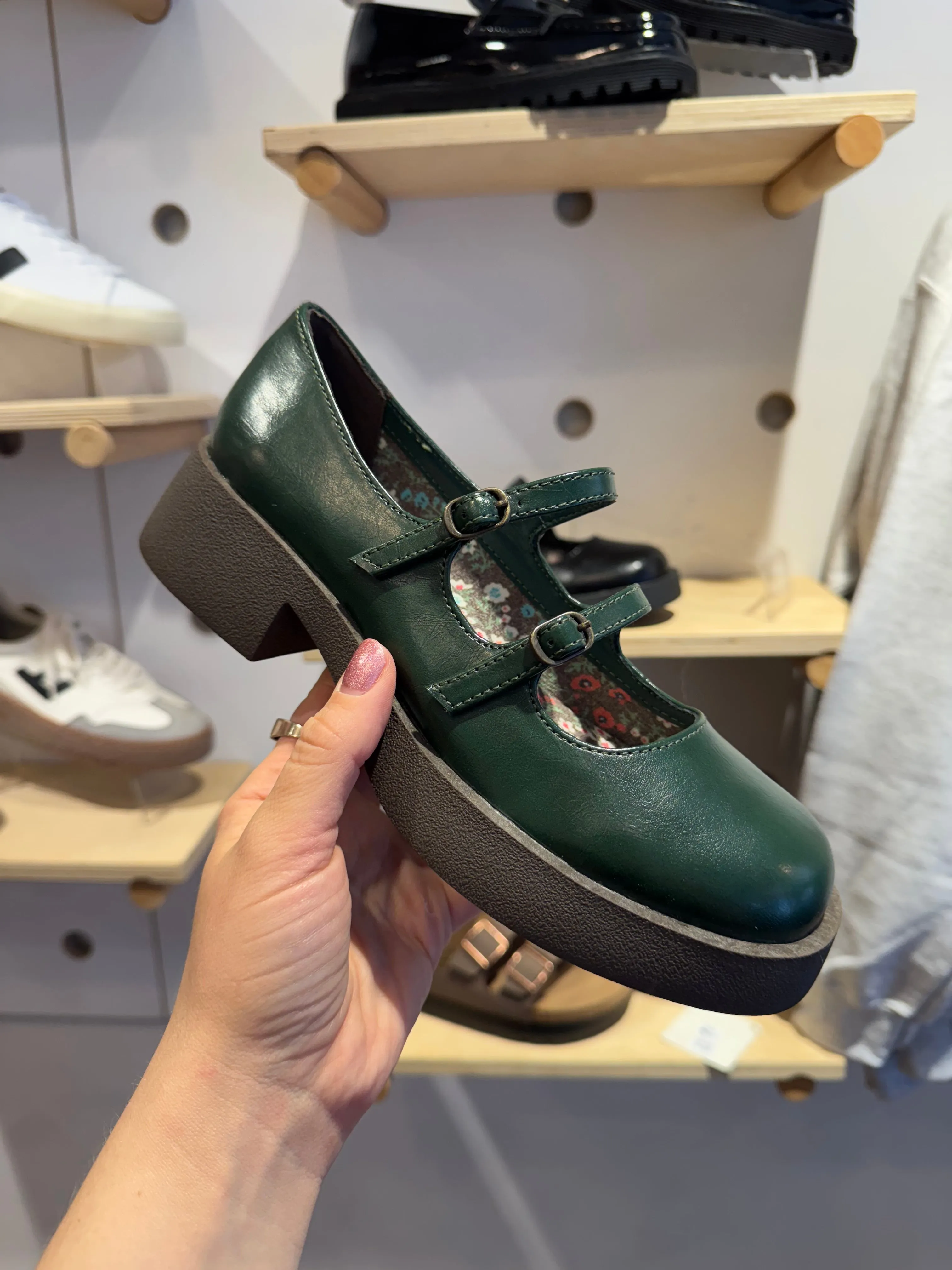 Fast Run Classic Chic Fan Club Mary Jane in Green from BC Footwear