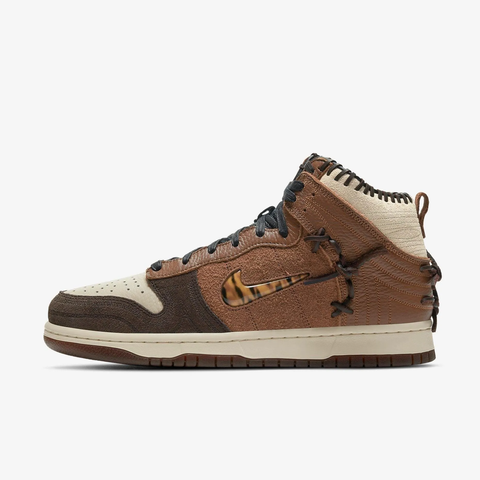 (Men's) Nike Dunk High x Bodega 'Fauna Brown' (2020) CZ8125-200 Sock Like Fit Tech Light Mobility