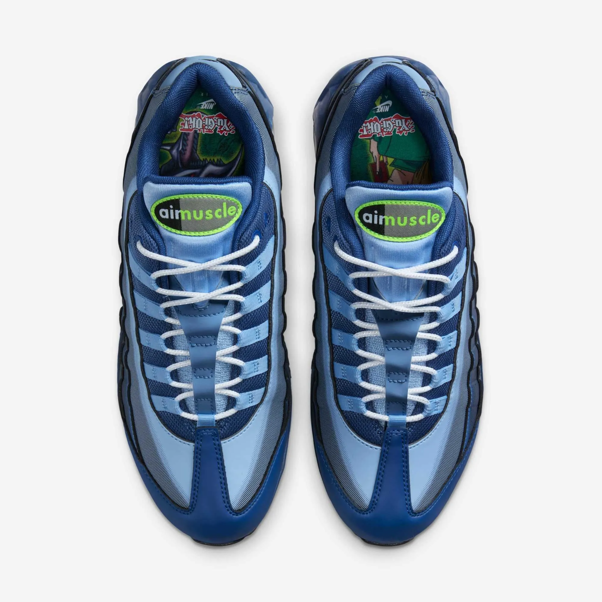 *PRE-ORDER* (Men's) Nike Air Muscle 95 x Yu-Gi-Oh! 'Joey Wheeler / Psychic Blue' (2025) II7404-400 Anti Slip Tread Bold Outsole Geometry