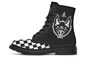 Smooth Soles Traditional Checkered Bats Boots