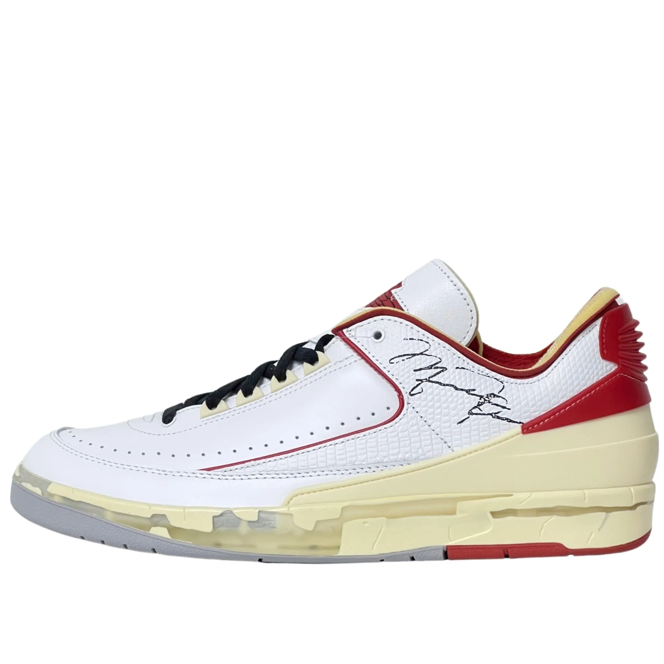 Nike Air Jordan 2 Low SP Off-White White Varsity Red Fashion Glow