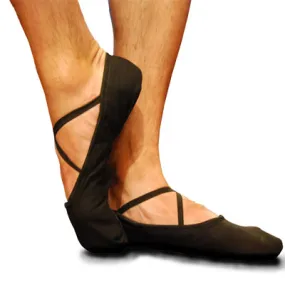 Apollo Canvas -- Split Sole Ballet -- Black Reinforced