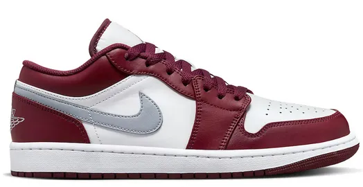 Jordan 1 Retro low Bordeaux (GS) Old School Shiny Tone