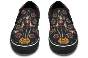 Fall Witch Slip On Shoes Care Ease