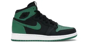 Jordan 1 Retro High Pine Green Black (GS) Slip On Style Shine Tone