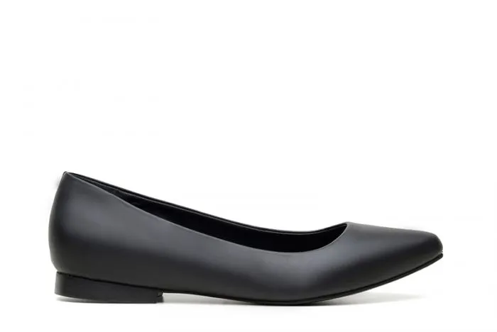 Comfort Bend Summer Heat Diana Flats in Black Matte from Ahimsa
