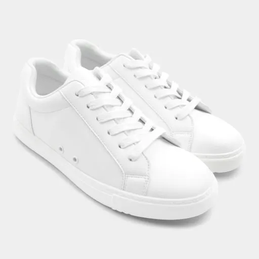 Mercedes -- Unisex Dance Sneaker -- All White All Terrain Health Focused Lace Up Style