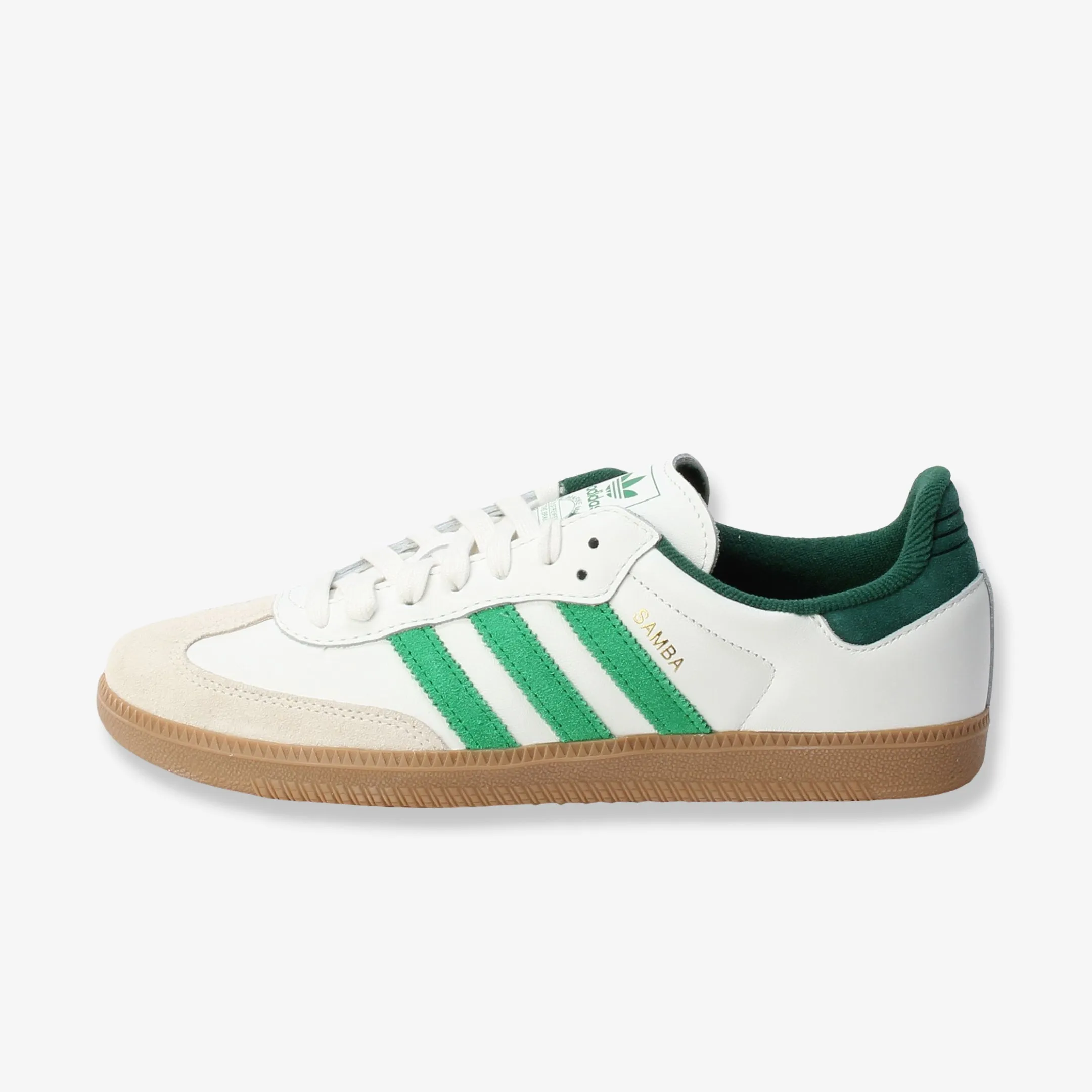 (Men's) adidas Samba OG 'Core White / Collegiate Green' (2025) JI3202 Smooth Curve