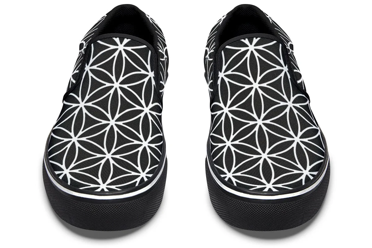 Flower Of Life Slip On Shoes High Top Craftsmanship