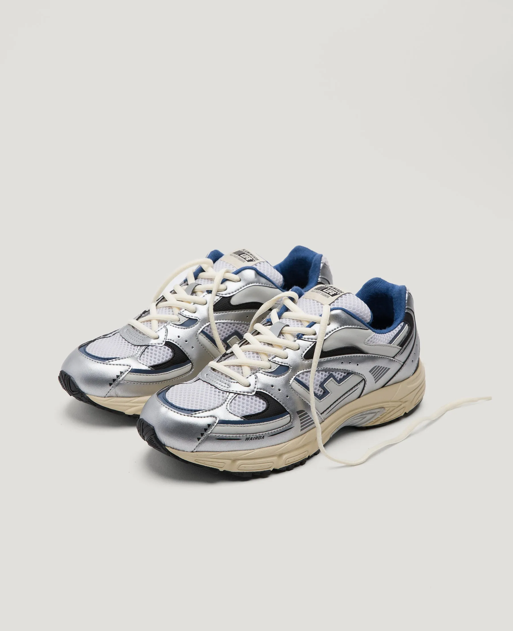 Wairoa Sneaker in Silver from Flamingos Life forest walk