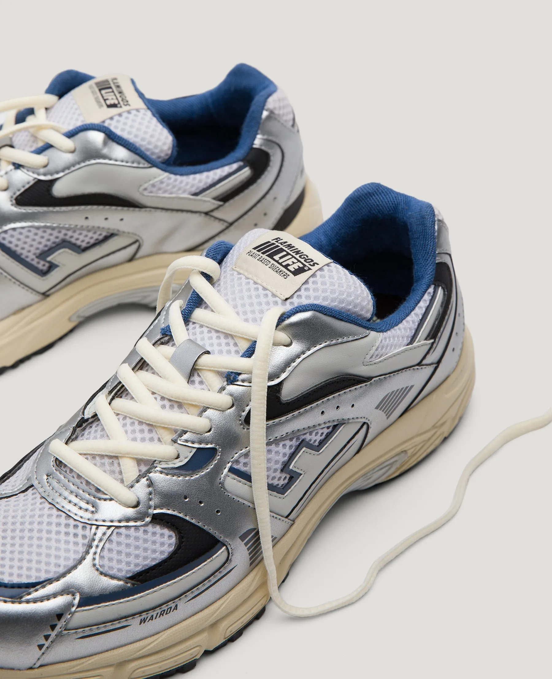 Wairoa Sneaker in Silver from Flamingos Life Red Glow