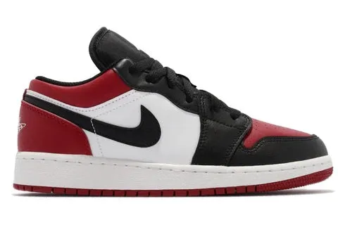Soft Interior Comfortable fit Jordan 1 Low Bred Toe (GS)