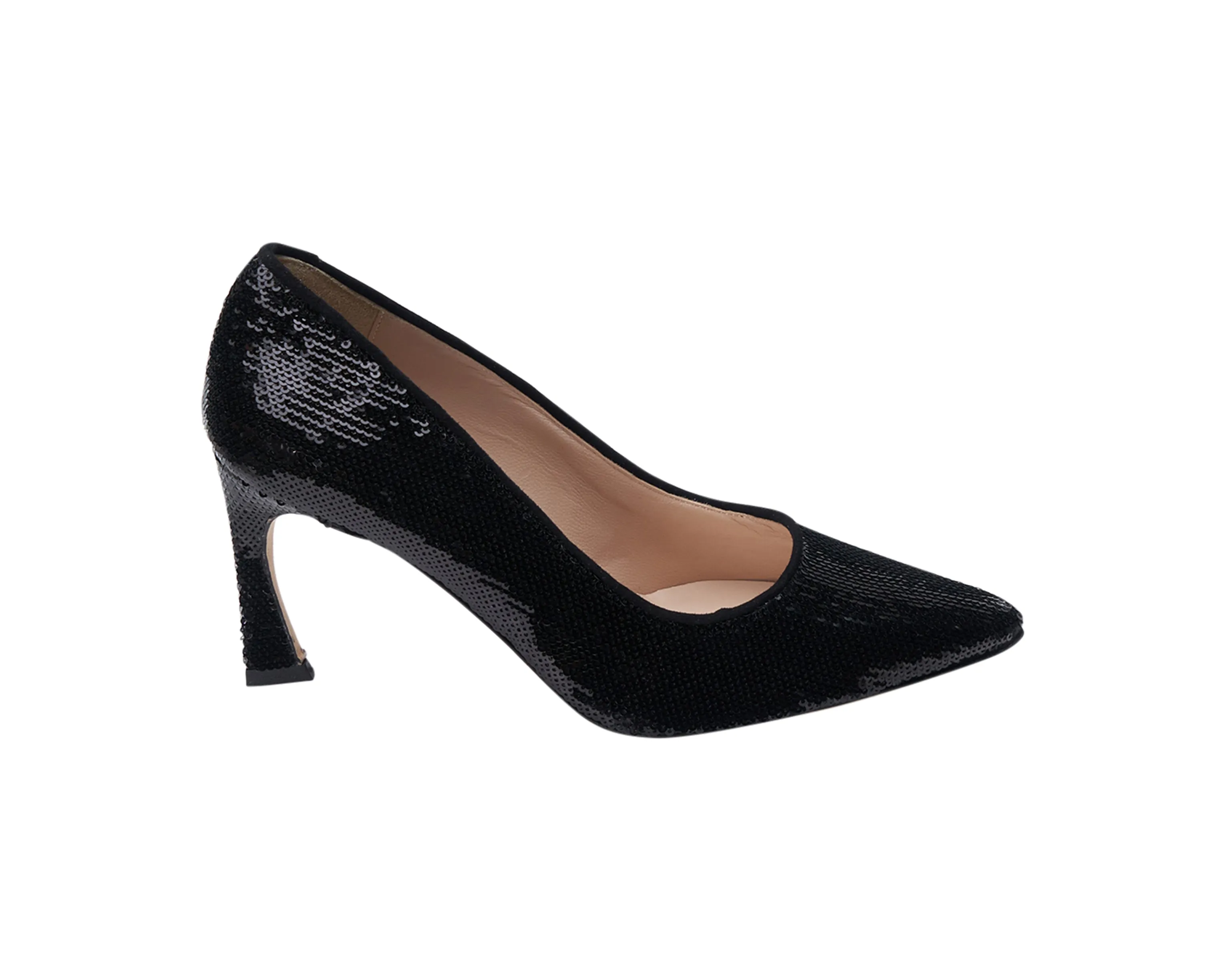 Anti Slip Feature Suede Heels Foxy/Sequin