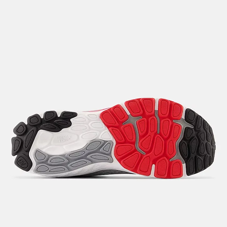 Cool Tone Craftsmanship Fresh Foam 860v13 - Light Aluminum with True Red