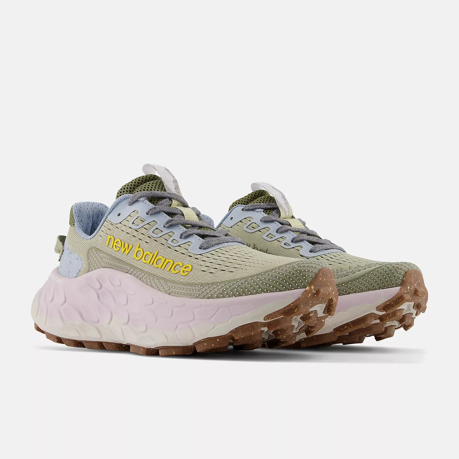 Fresh Foam X More Trail v3 - Fatigue Green with Fatigue Green Comfort Grip Spring Bloom