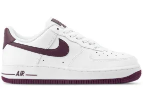 Reinforced Nike Air Force 1 Low Patent White Bordeaux (W)