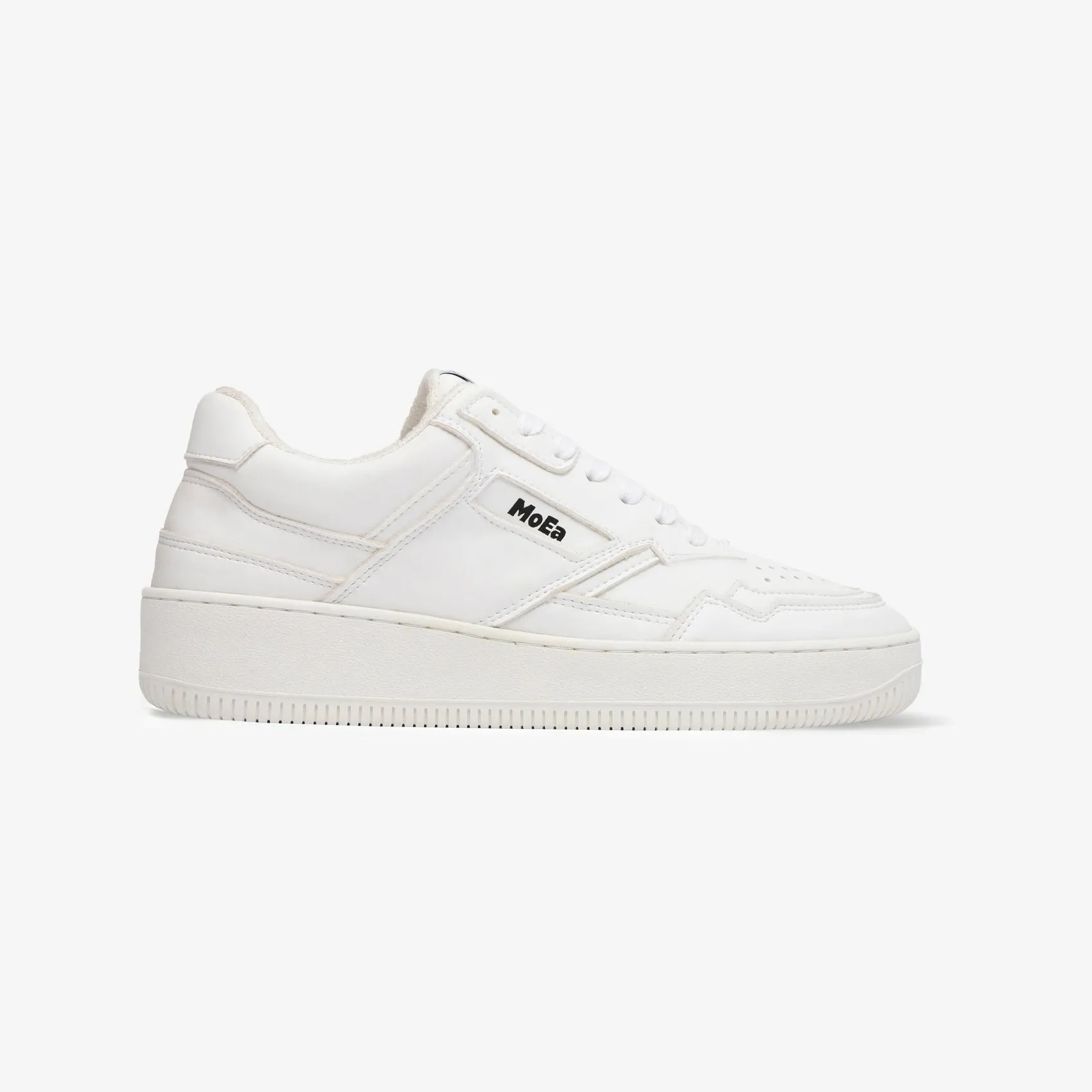 GEN1 Sneaker in White Plant Leather from MoEa Synthetic Reinforced toe