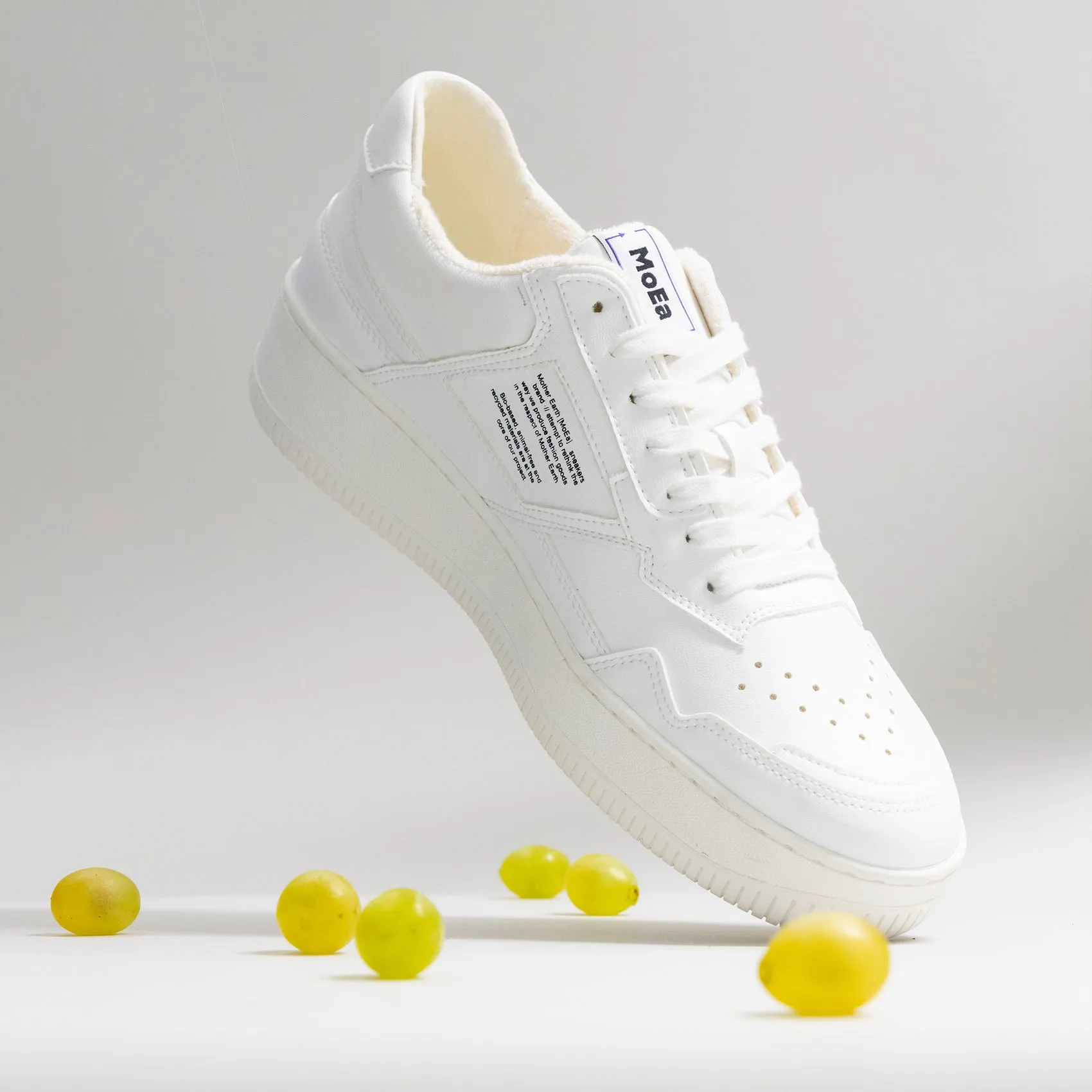 GEN1 Sneaker in White Plant Leather from MoEa Gloss Mood Kick Power