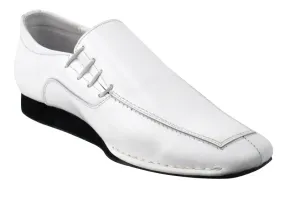 Sancho -- Unisex Side Tie Salsa Oxford -- White Japan Neat