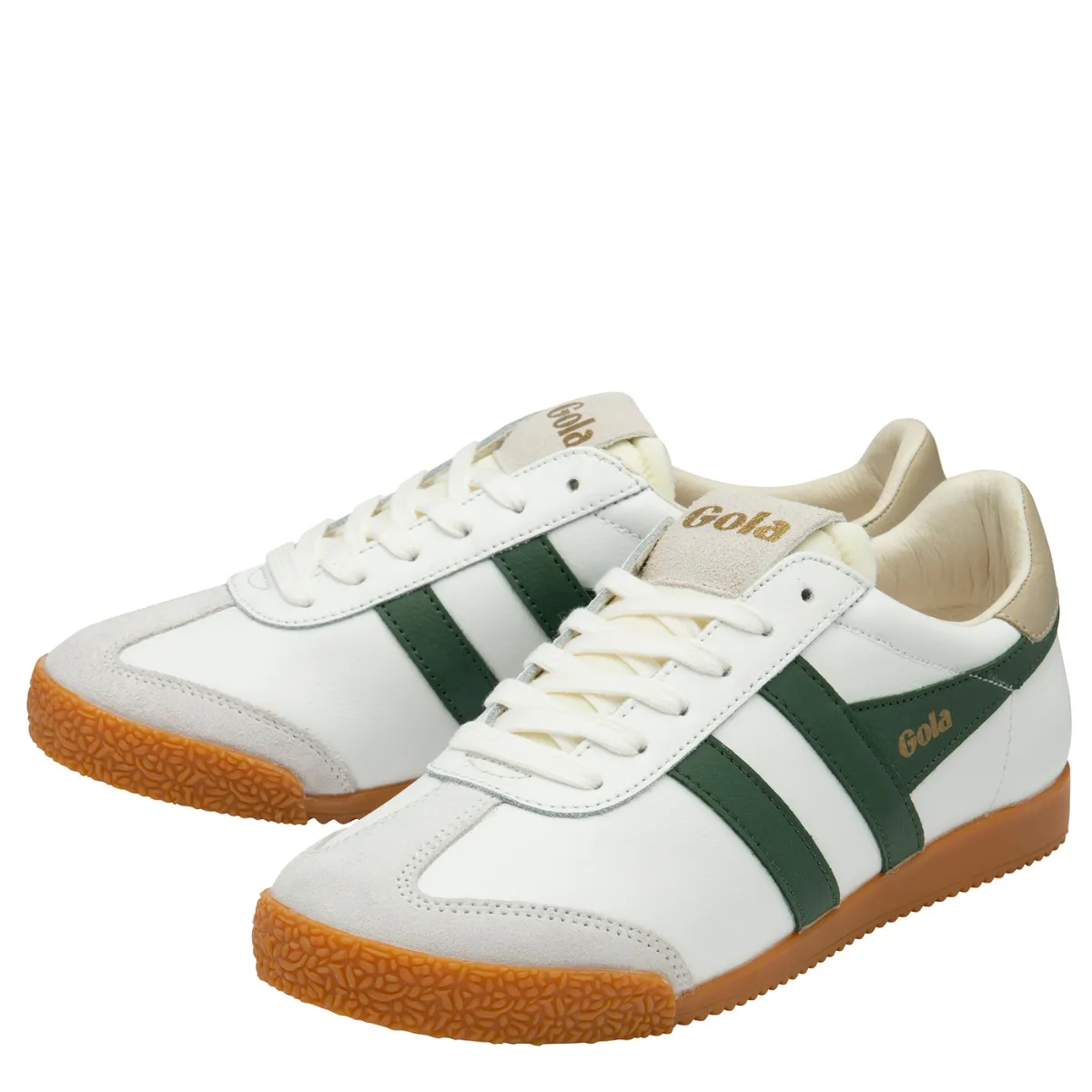 Gola Classics Women's Elan in White/Green Cold Safe Craftsmanship