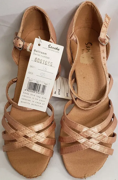 2.5" Rosa -- Flare Heel Latin Sandal Comfort support Flexible