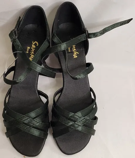 2.5" Rosa -- Flare Heel Latin Sandal Durable Construction Comfort Walk