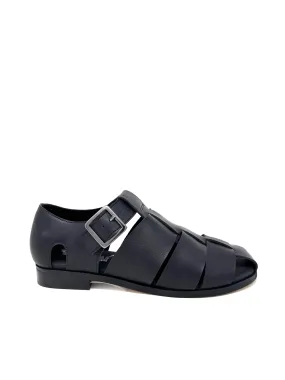 Durable Fabric Courtney Sandal in Black from Novacas