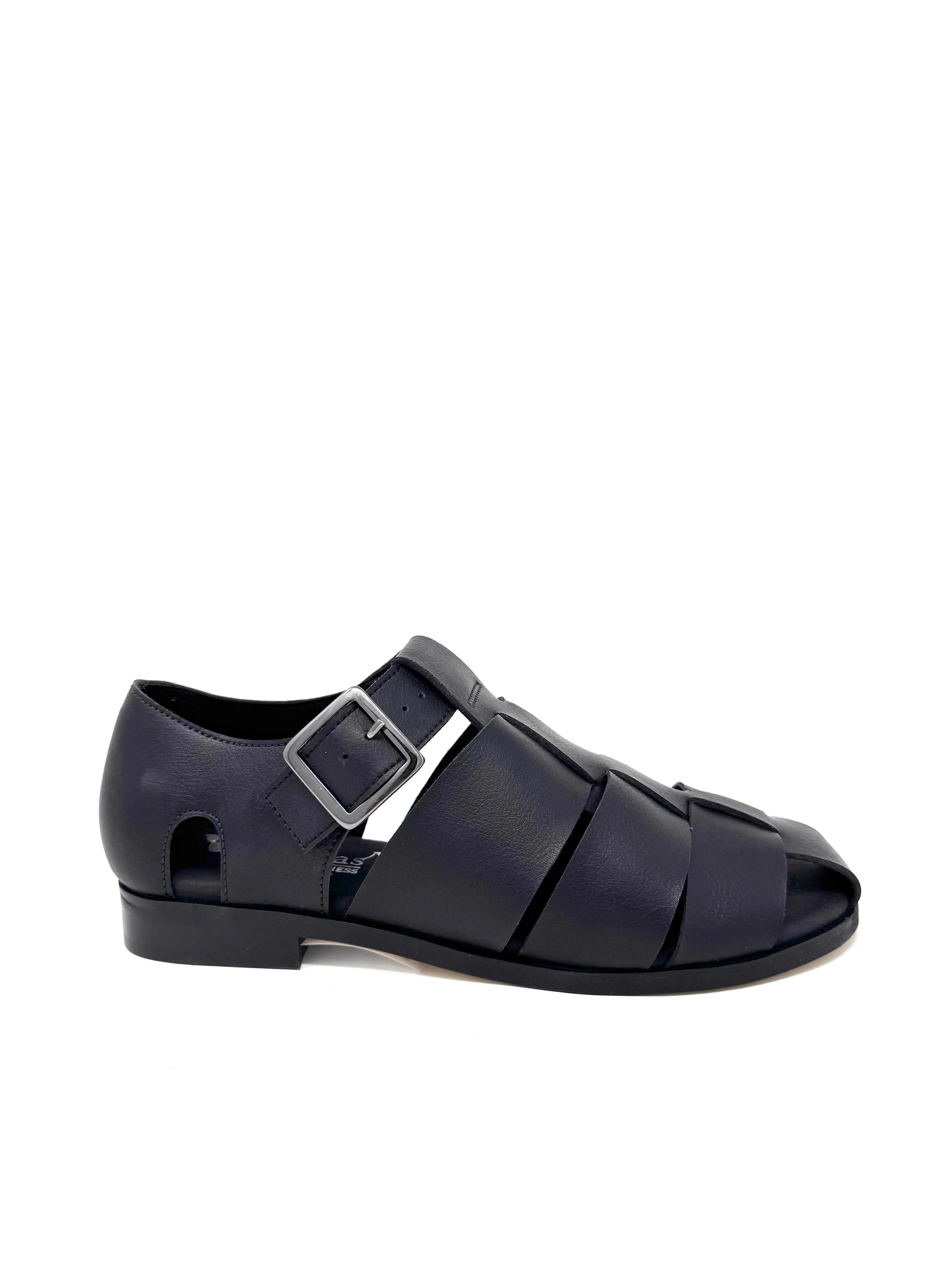 Durable Fabric Courtney Sandal in Black from Novacas