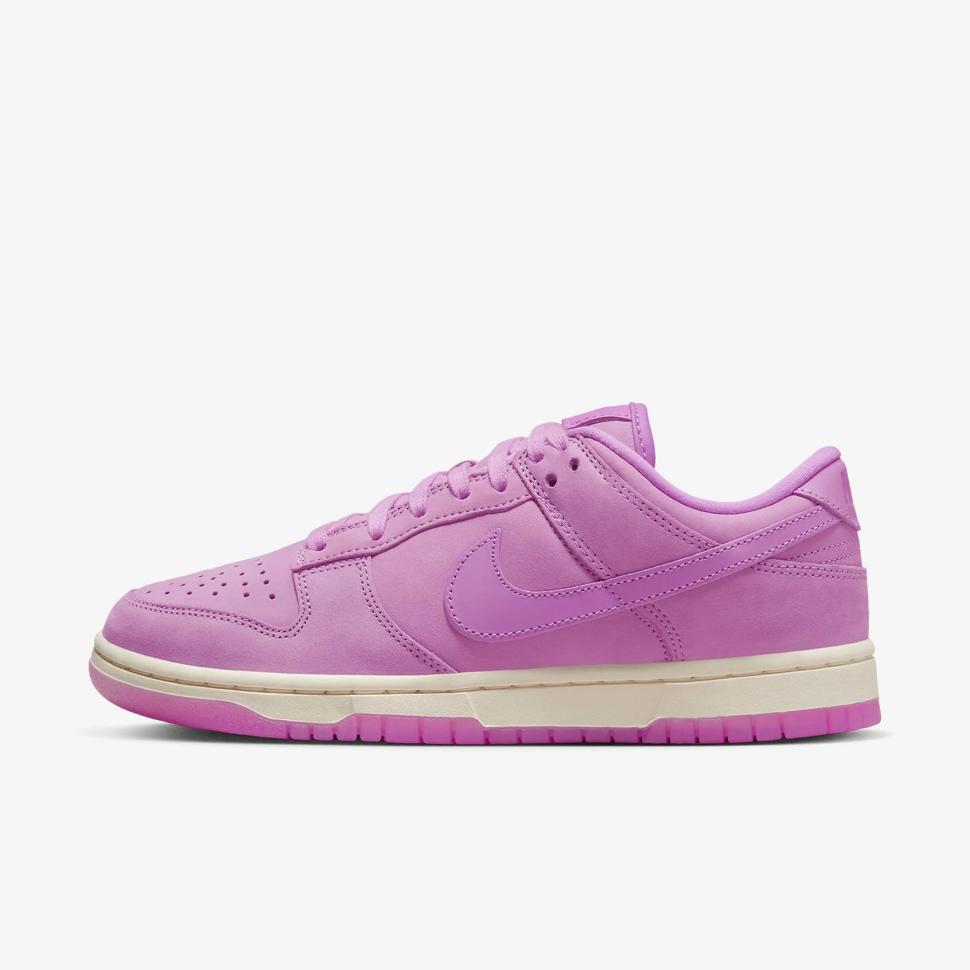 (Women's) Nike Dunk Low PRM MF 'Rush Fuchsia' (2023) DV7415-500 Padded Tongue Construction Velcro Strap