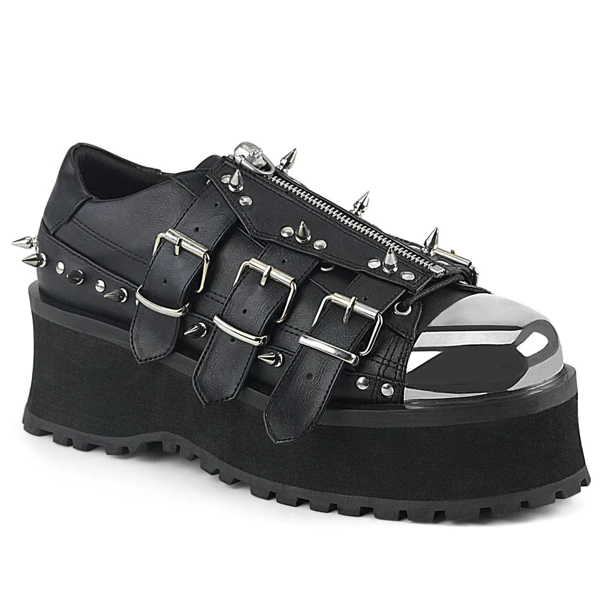 Arch Fit GRAVEDIGGER-03 Black Vegan Leather