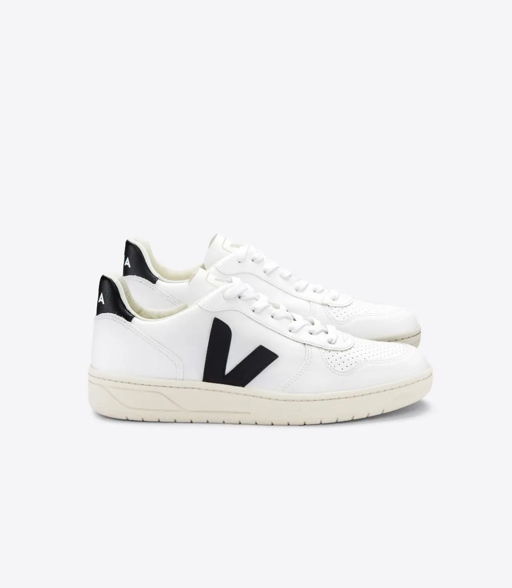 Women's V-10 in White Black from Veja World Walk Couple Pair