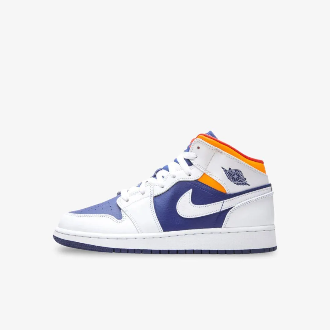 Urban Speed Stability Post (GS) Air Jordan 1 Mid 'Deep Royal Blue' (2020) 554725-131