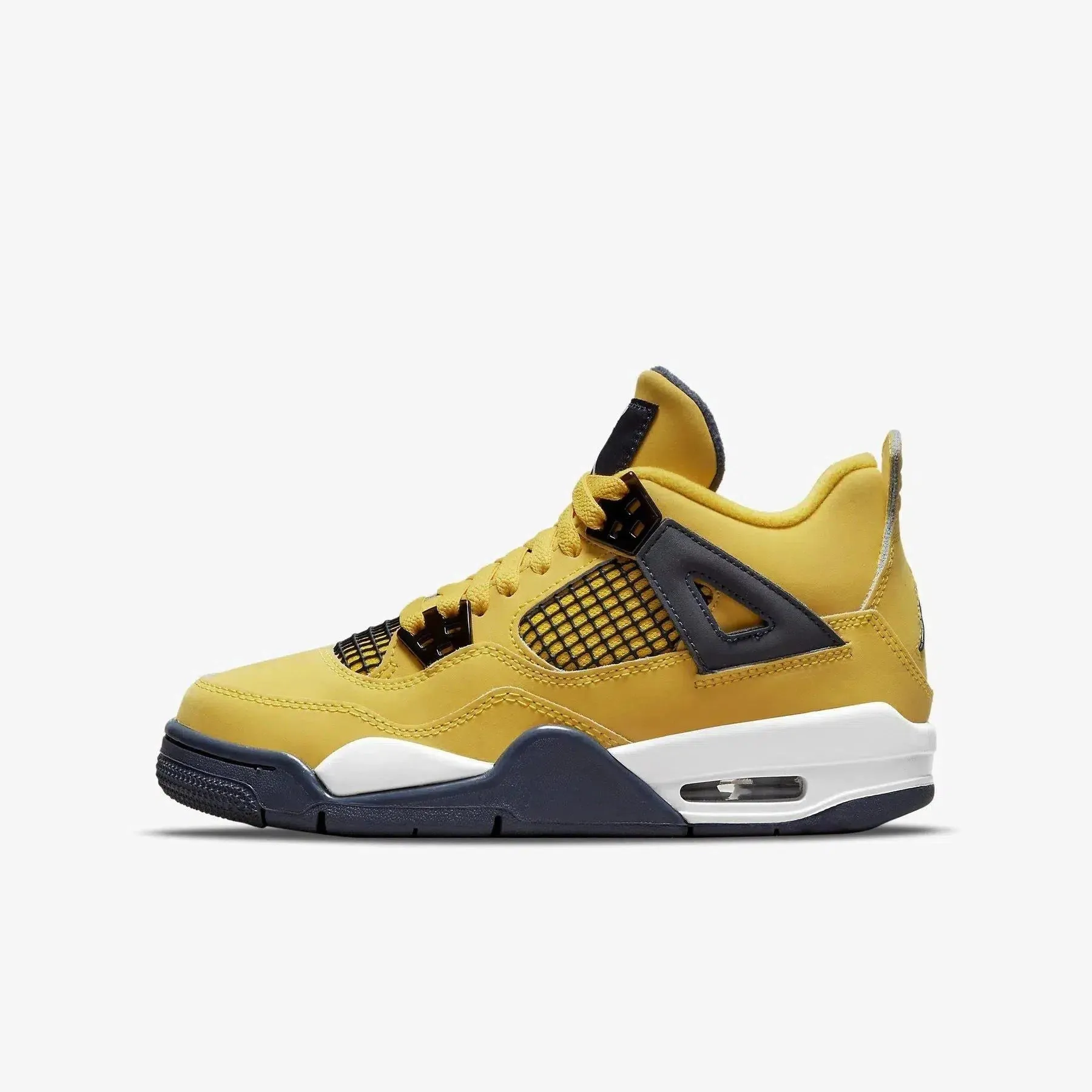 Wide Toe Box Engineering (GS) Air Jordan 4 Retro 'Lightning' (2021) 408452-700