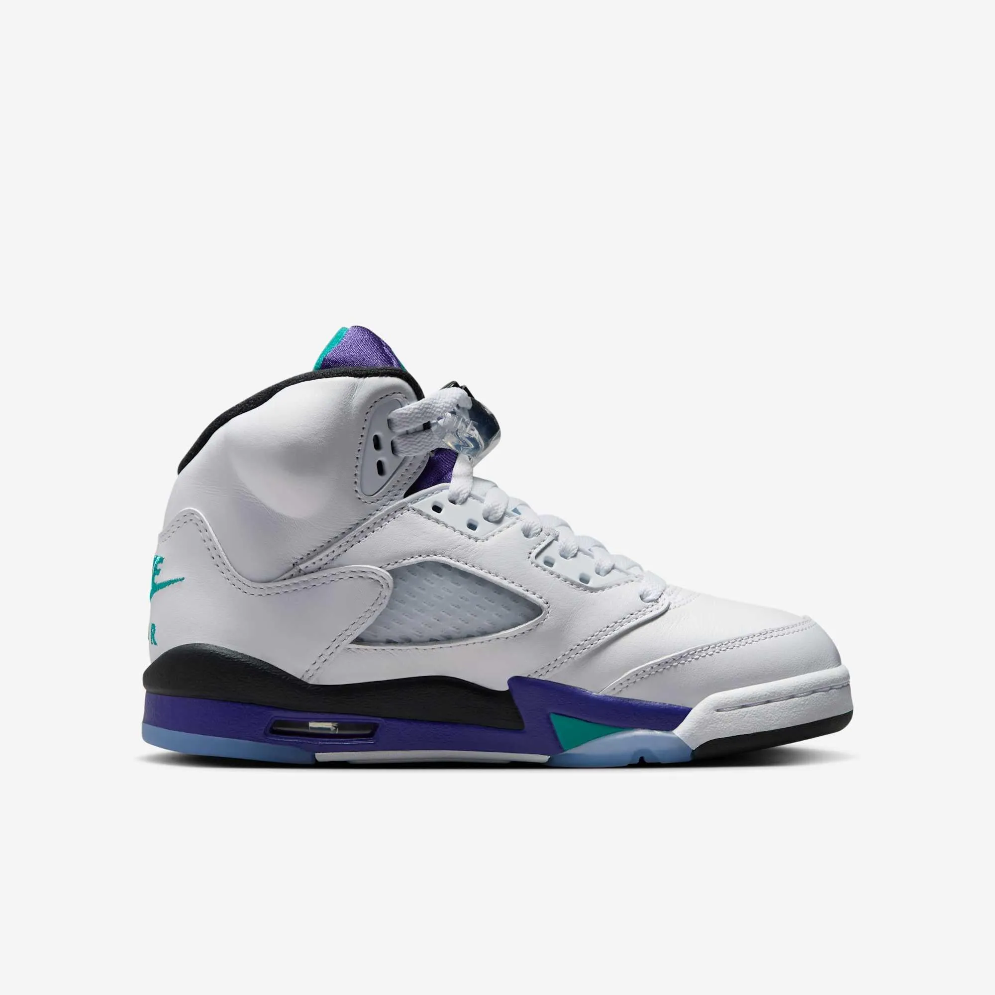 (GS) Air Jordan 5 Retro 'Grape' (2025) HQ7980-100 Non Marking Sole Unit Daily Walk