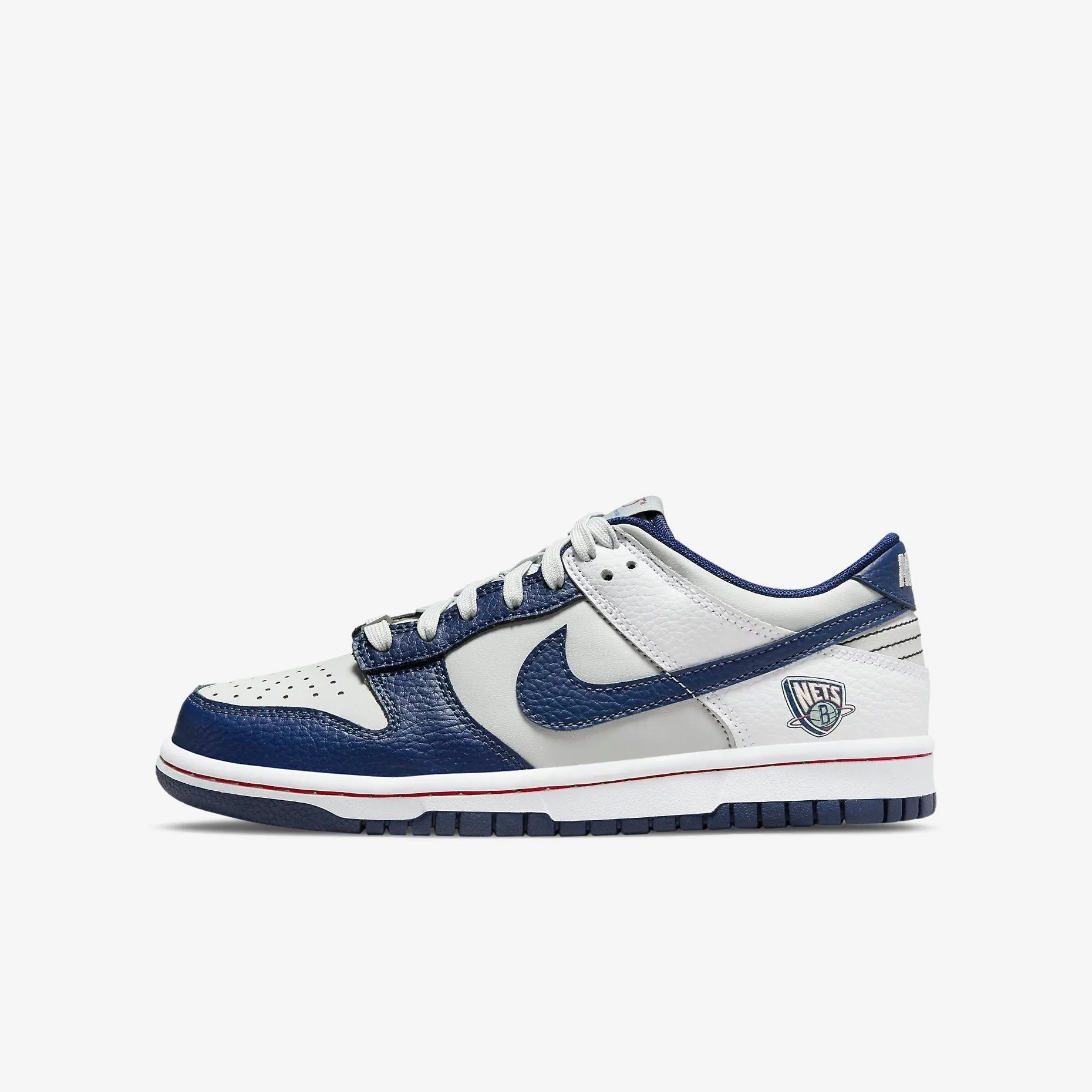 (GS) Nike Dunk Low x NBA '75th Anniversary Brooklyn Nets' (2021) DO6288-001 Supportive Traction