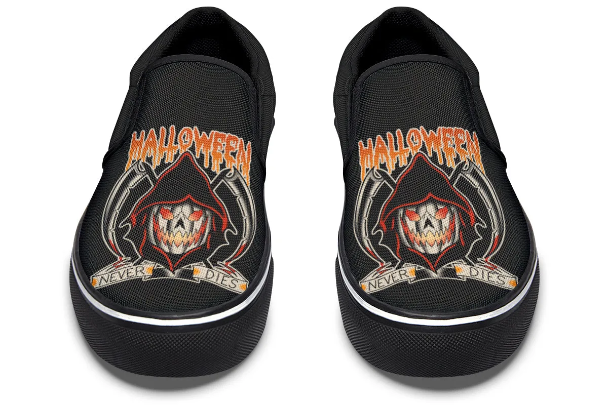 Soft Land Night Out Halloween Never Dies Slip On Shoes