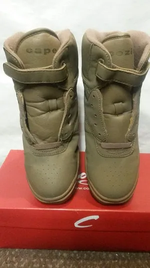 Hannah -- PU Hi-Top Split-Sole Dancesneaker -- Tan Air Boost