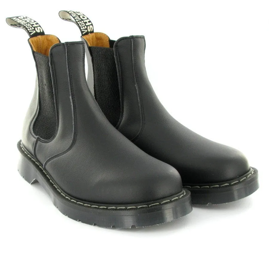 Cushioned Step Urban Commute Storm Wear Chelsea Boot in Black from Vegetarian Shoes