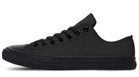 Black Low Tops Comfort Strap