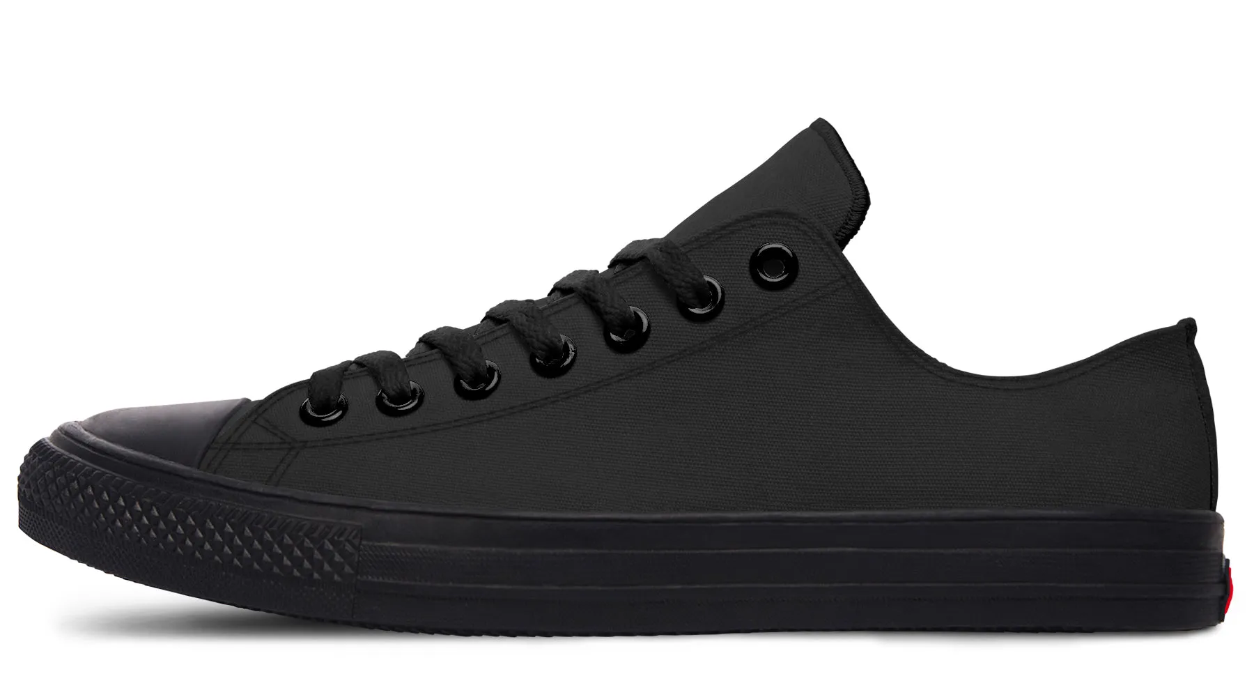 Black Low Tops Strong Step