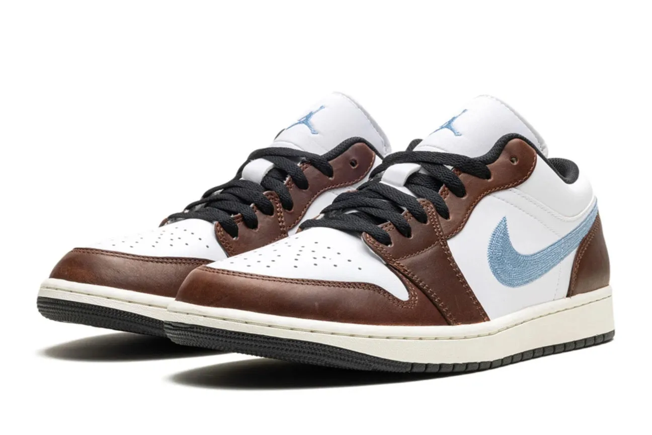 Firm Ground Air Jordan 1 Low ??Mocha Blue Grey?? (GS)