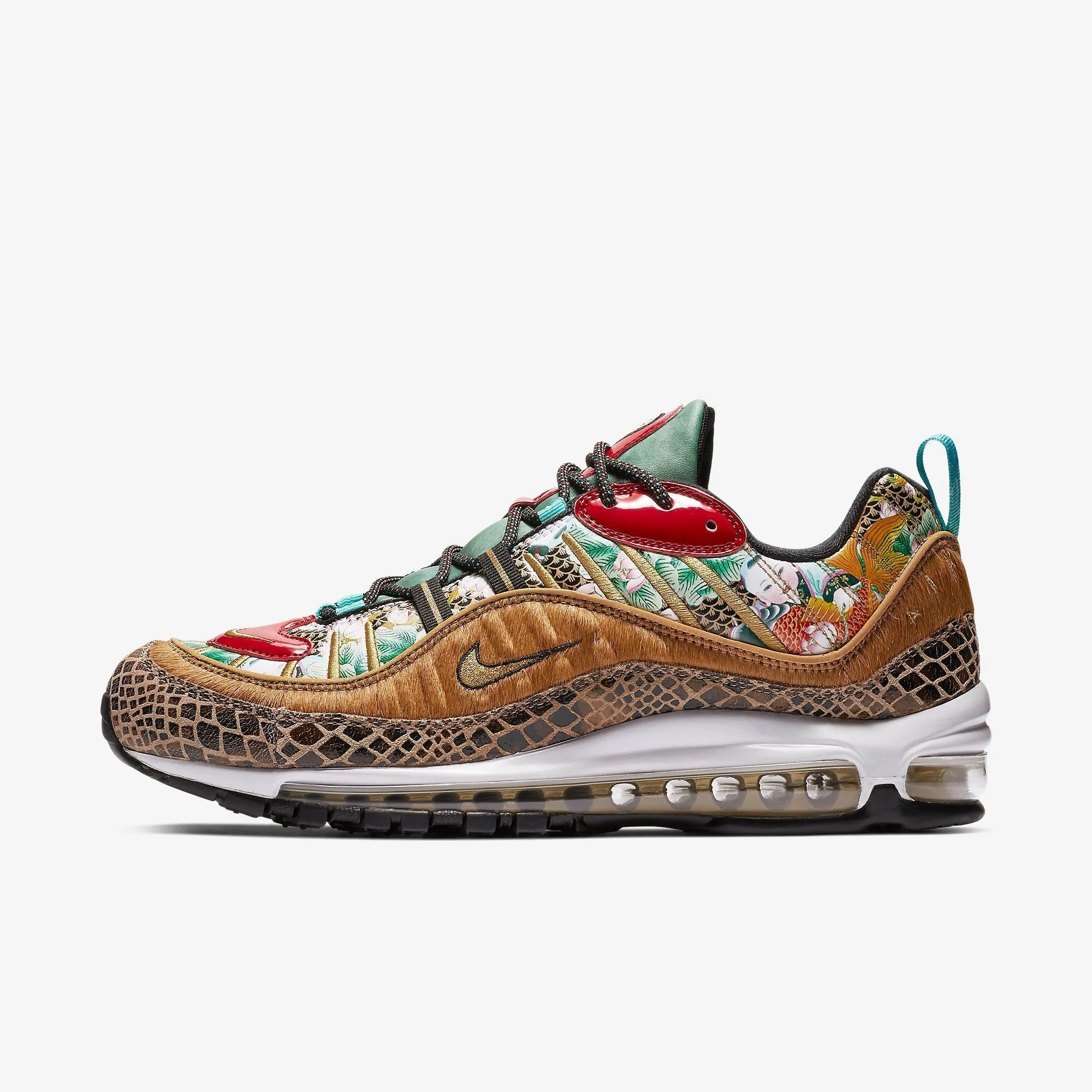 Smooth Siding Elastic Strap (Men's) Nike Air Max 98 'CNY Chinese New Year' (2019) BV6649-708